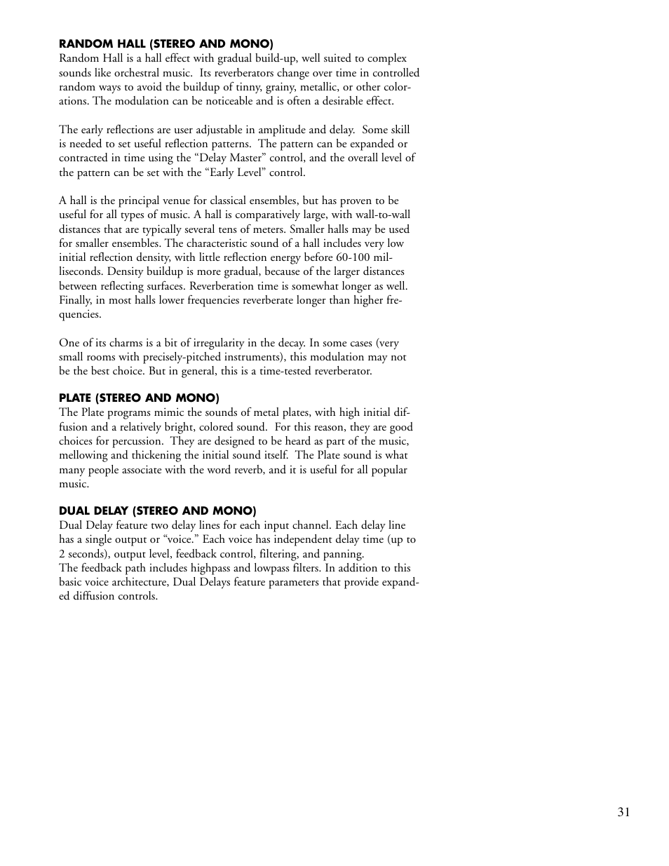 Lexicon PCM92 User Manual | Page 37 / 64