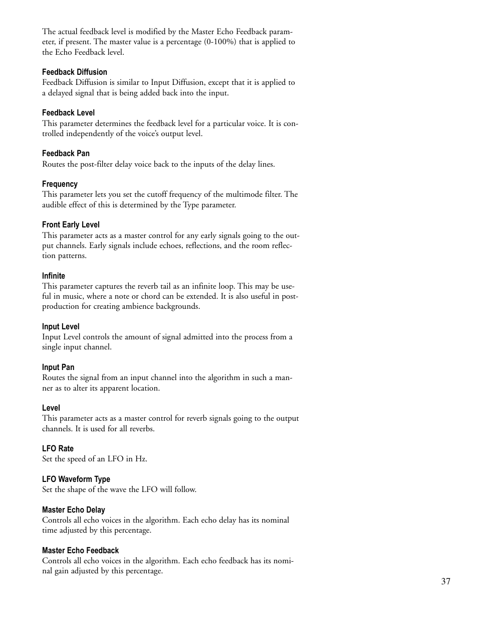Lexicon PCM92 User Manual | Page 43 / 64