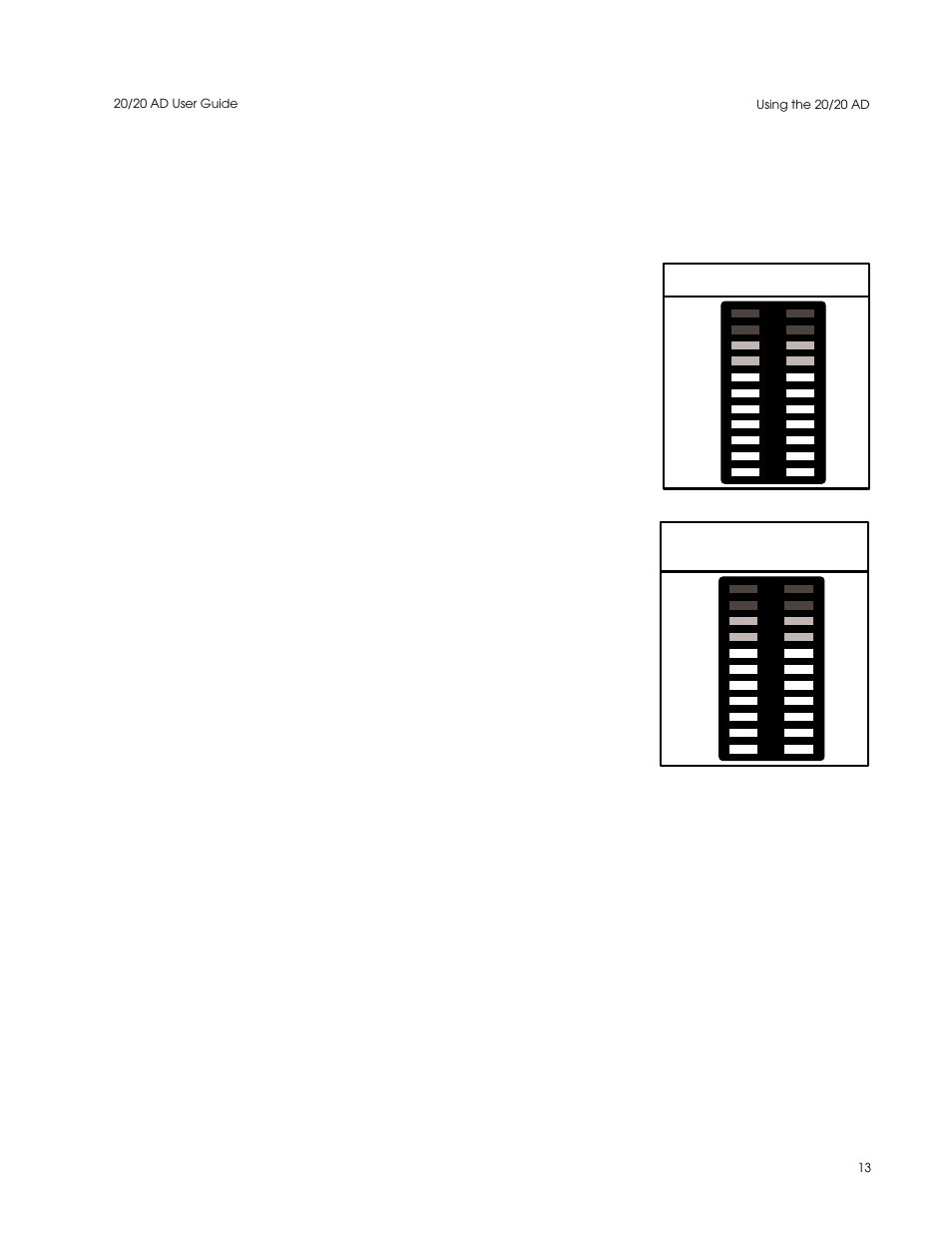 Front panel adjustments | Lexicon 20/20 AD User Manual | Page 17 / 31