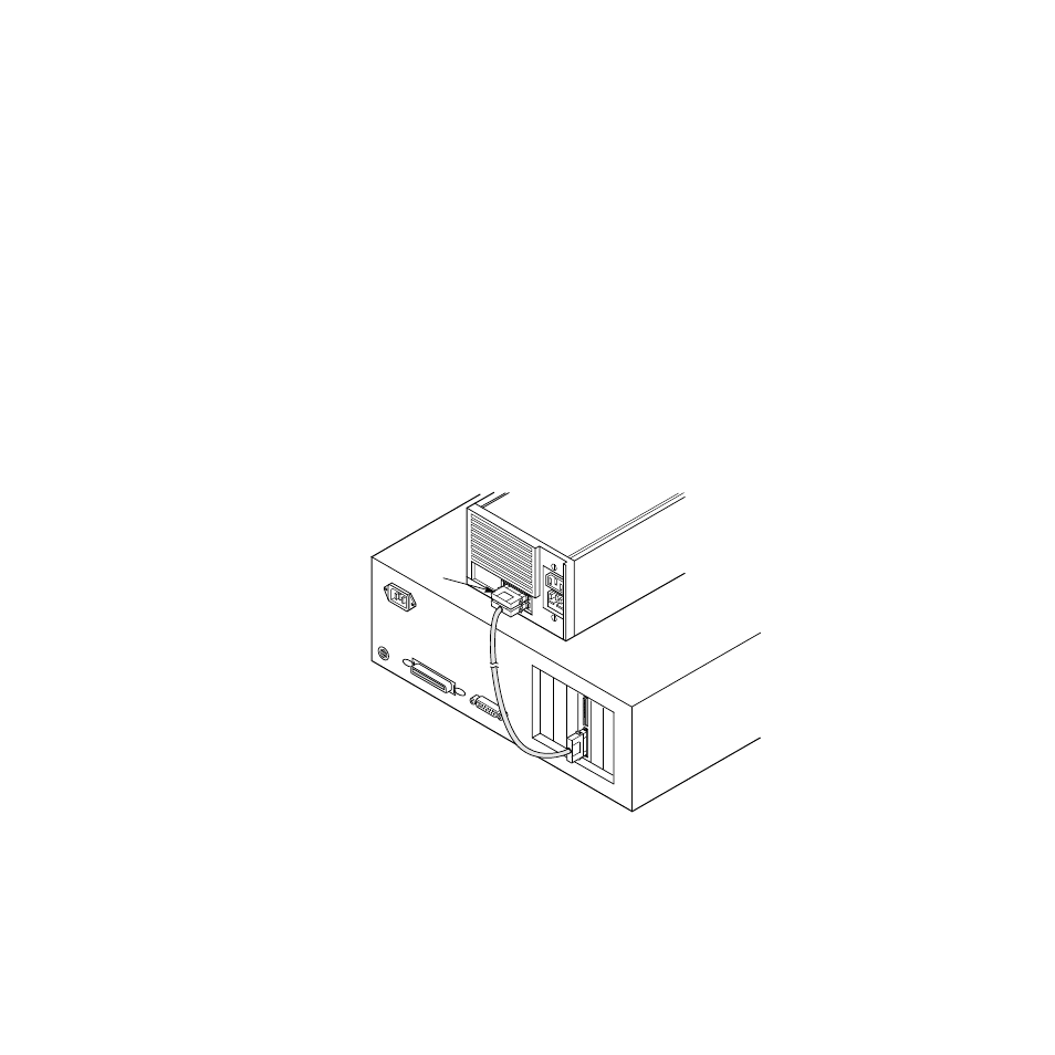 3 connecting external scsi devices, Connecting external scsi devices, Connecting one external scsi device | Section 2.3.3 | LSI 320 User Manual | Page 25 / 48