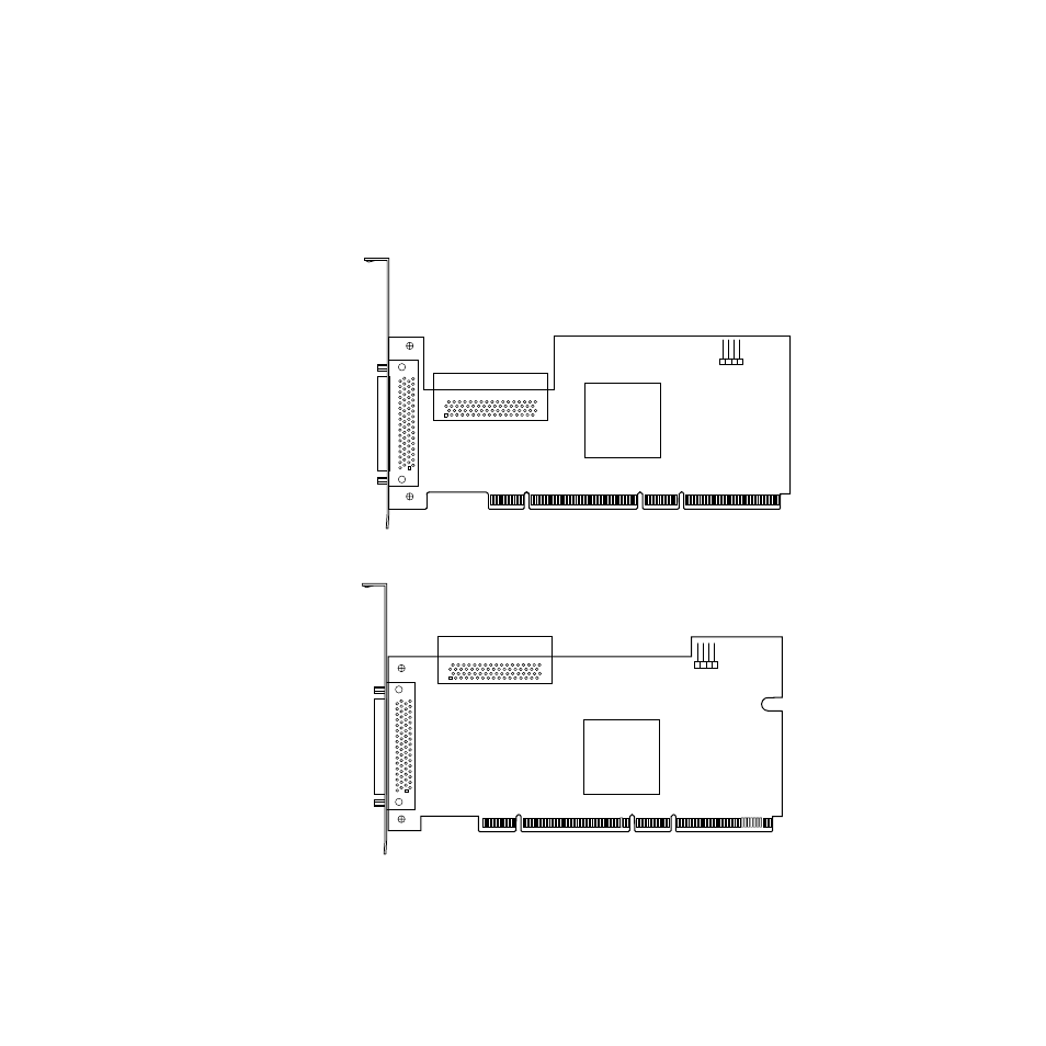 Lsi20320, lsi20320-r and lsi21320l host adapters, Lsi20320h host adapter | LSI 320 User Manual | Page 33 / 48