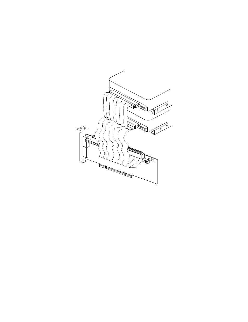 Figure2.14 internal scsi device termination, 2 external scsi connections, External scsi connections | Internal scsi device termination | LSI SYM22801 User Manual | Page 34 / 80