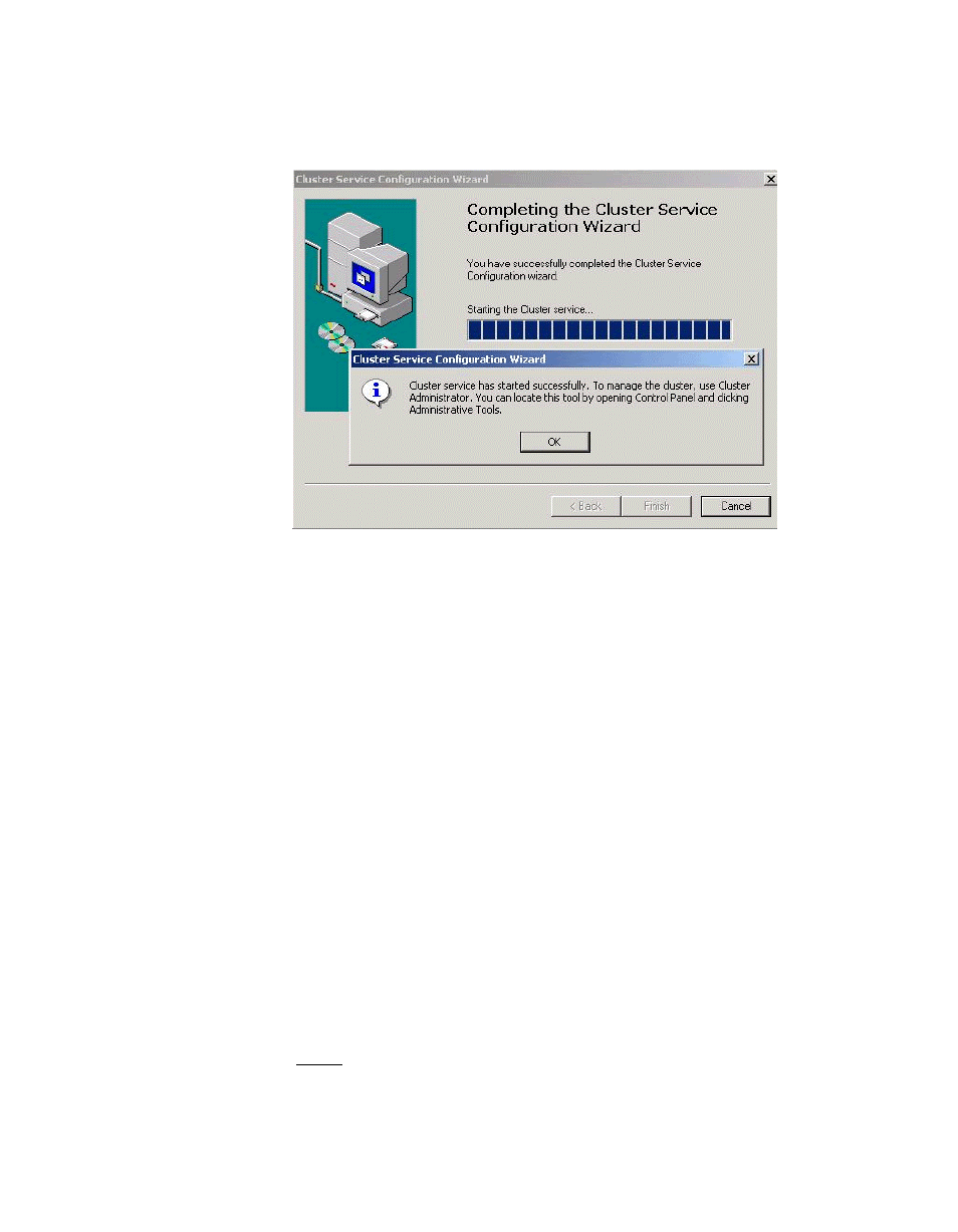 16 validating the cluster installation, 17 configuring the second node, Validating the cluster installation | Configuring the second node | LSI MegaRAID SCSI 320-2 RAID Controller Series 518 User Manual | Page 119 / 158