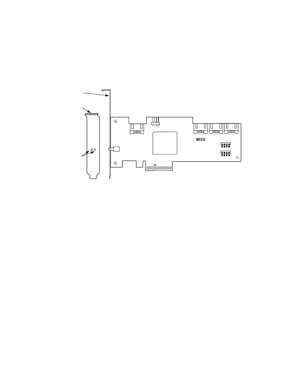 Lsisas3041e and lsisas3041el board layout | LSI SAS3041E User Manual | Page 27 / 46