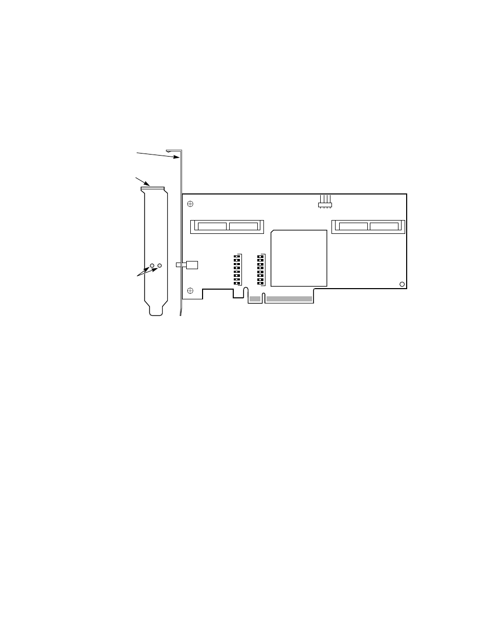 Lsisas3080e and lsisas3080el board layout | LSI SAS3041E User Manual | Page 29 / 46