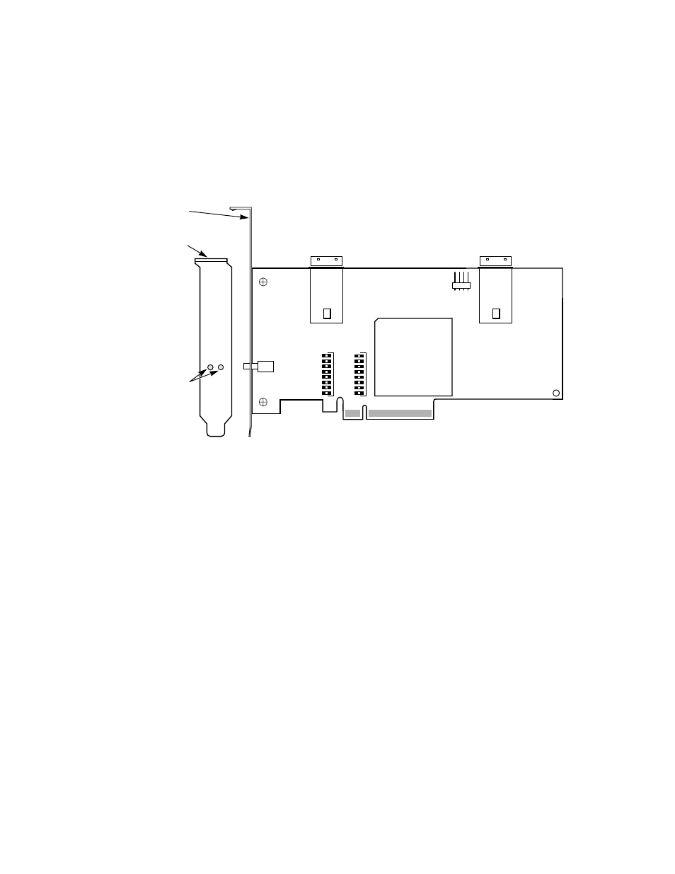 Lsisas3081e and lsisas3081el board layout | LSI SAS3041E User Manual | Page 31 / 46