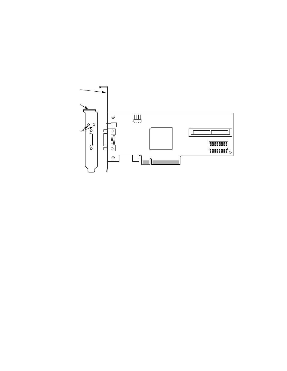 Lsisas3442e and lsisas3442el board layout | LSI SAS3041E User Manual | Page 33 / 46