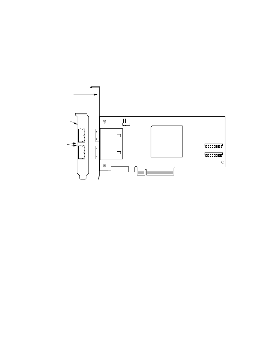 Lsisas3801e and lsisas3801el board layout | LSI SAS3041E User Manual | Page 41 / 46