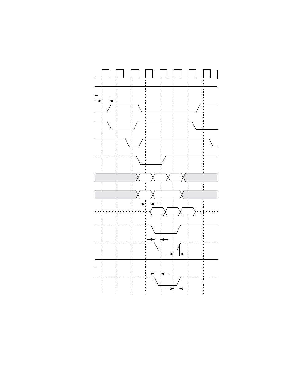 Figure6.21 burst write, 32-bit address and data, Burst write, 32-bit address and data | LSI 53C875A User Manual | Page 270 / 328