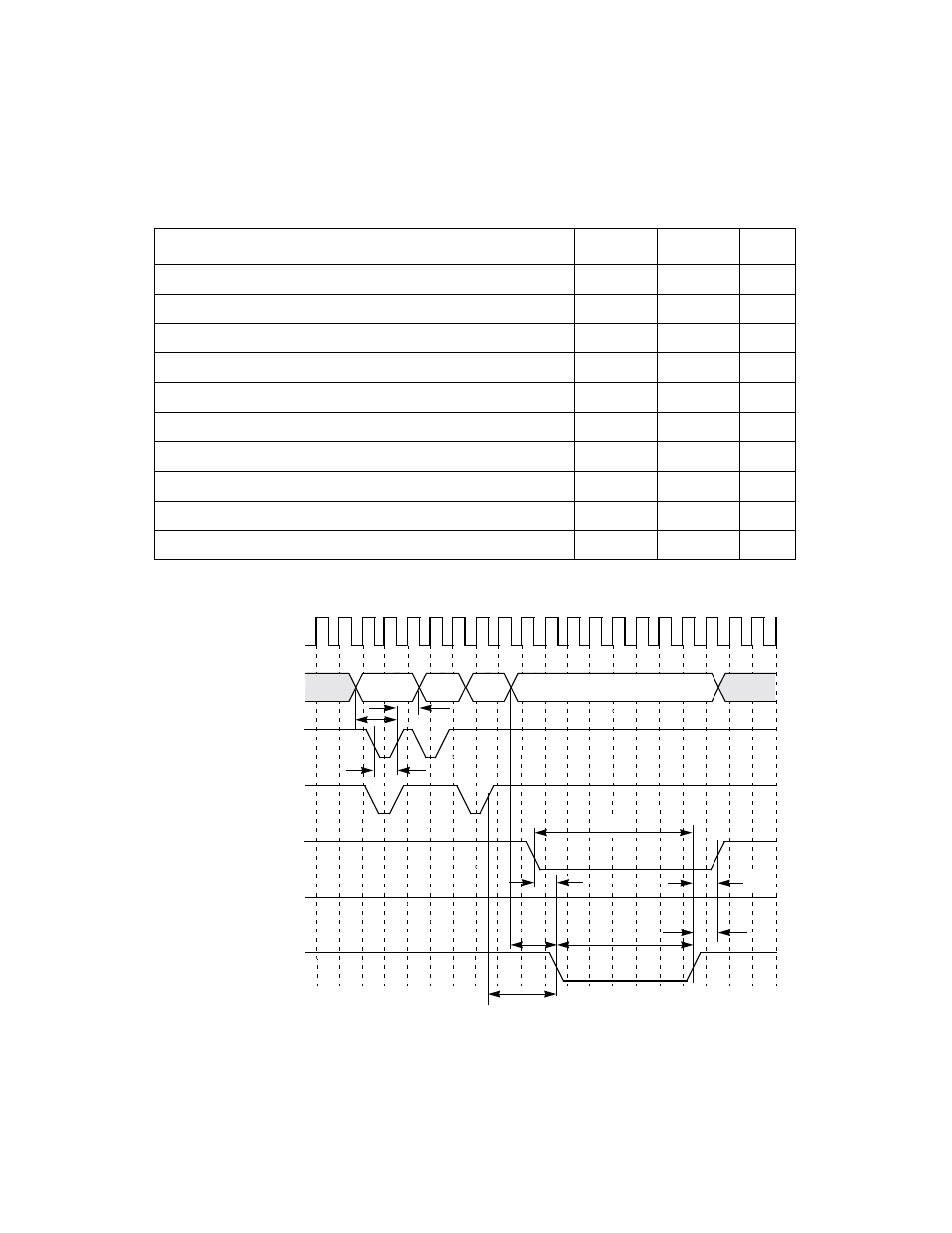 Table 6.34 slow memory (£ 128 kbytes) write cycle, Figure6.30 slow memory (£ 128 kbytes) write cycle, Slow memory | LSI 53C875A User Manual | Page 287 / 328