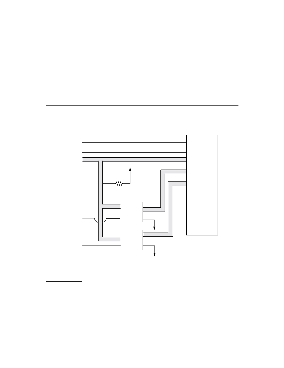 Figureb.1 16 kbyte interface with 200 ns memory, Appendix b, External memory interface diagram examples | 16 kbyte interface with 200 ns memory, Appendix b, “external memory interface diagram, Examples, Appendix b, “external, Memory interface diagram examples | LSI 53C875A User Manual | Page 307 / 328