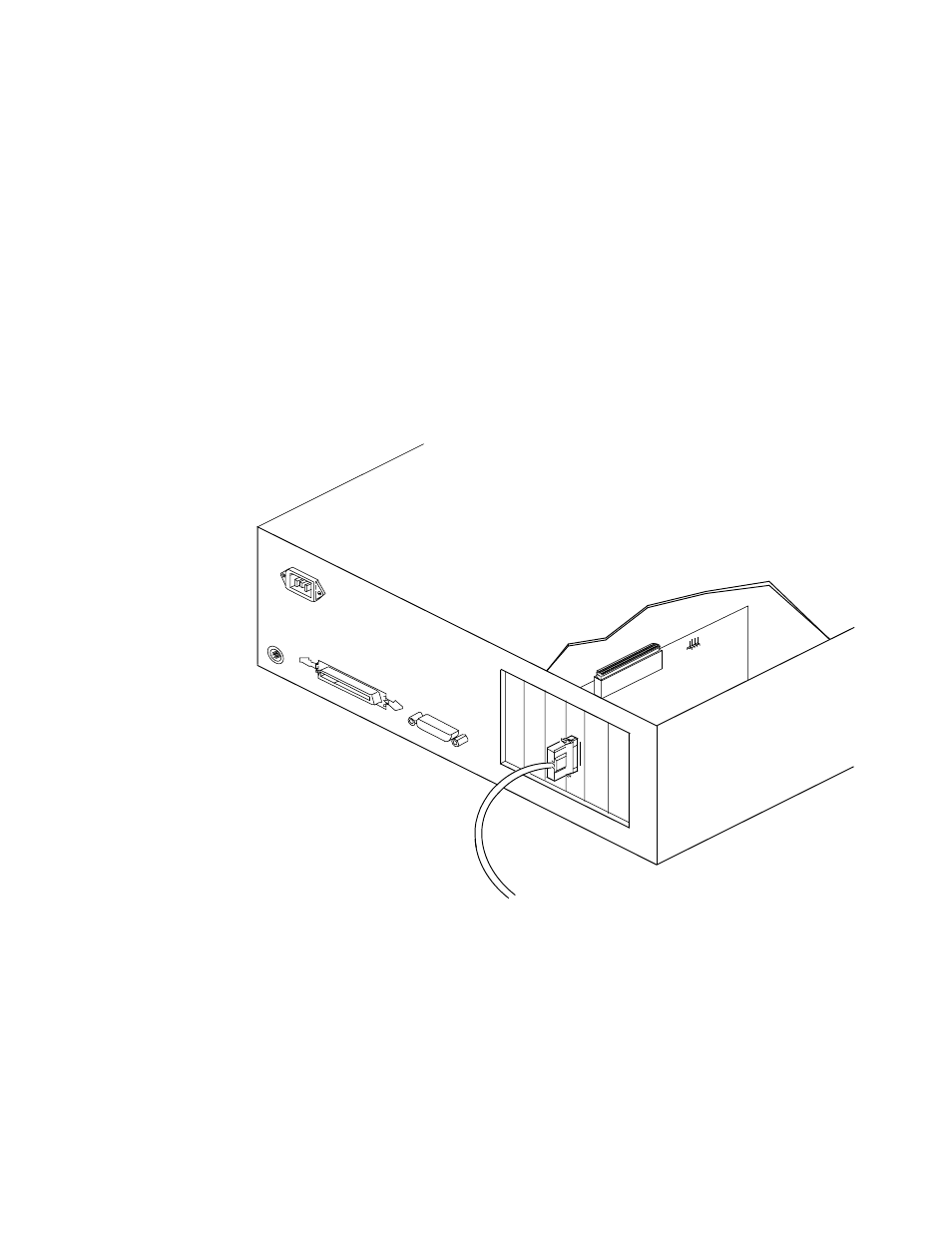 5 making external scsi bus connections, Figure2.9 external cable to host adapter, Making external scsi bus connections | External cable to host adapter | LSI U160 User Manual | Page 35 / 90