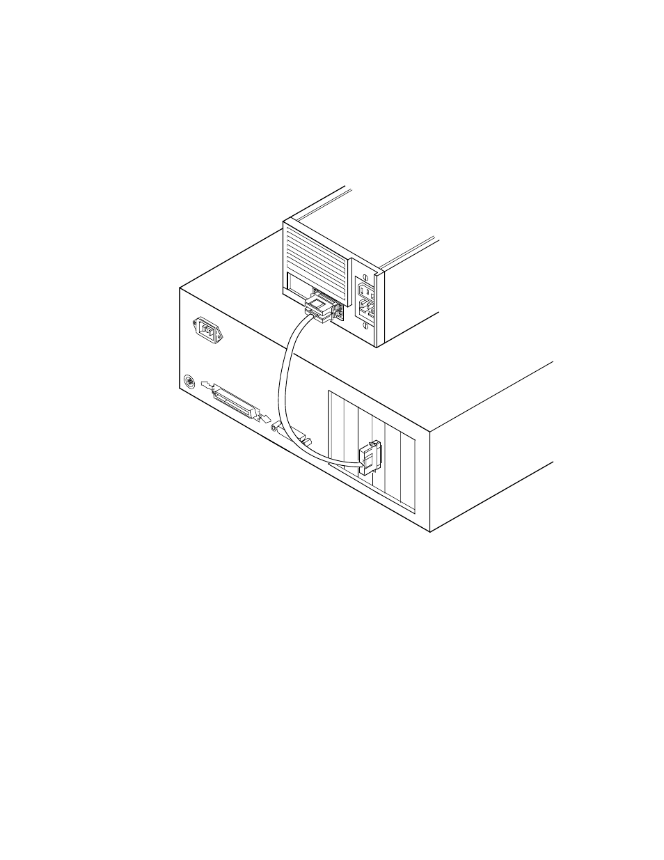 Figure2.10 external scsi device cable, External scsi device cable | LSI U160 User Manual | Page 36 / 90