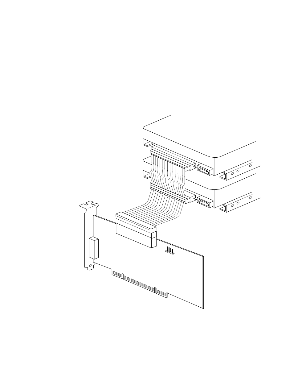 1 internal bus connections, Figure2.12 internal scsi device termination, Internal scsi device termination | Section 2.2.6.1, “internal bus connections | LSI U160 User Manual | Page 39 / 90