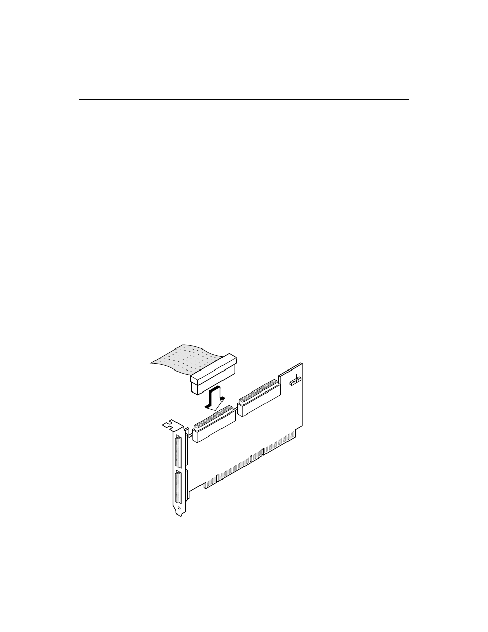 3 connecting scsi devices, 1 connecting internal scsi devices, Connecting scsi devices | Connecting internal scsi devices, Connecting internal scsi cable to host adapter | LSI Ultra320 User Manual | Page 22 / 46