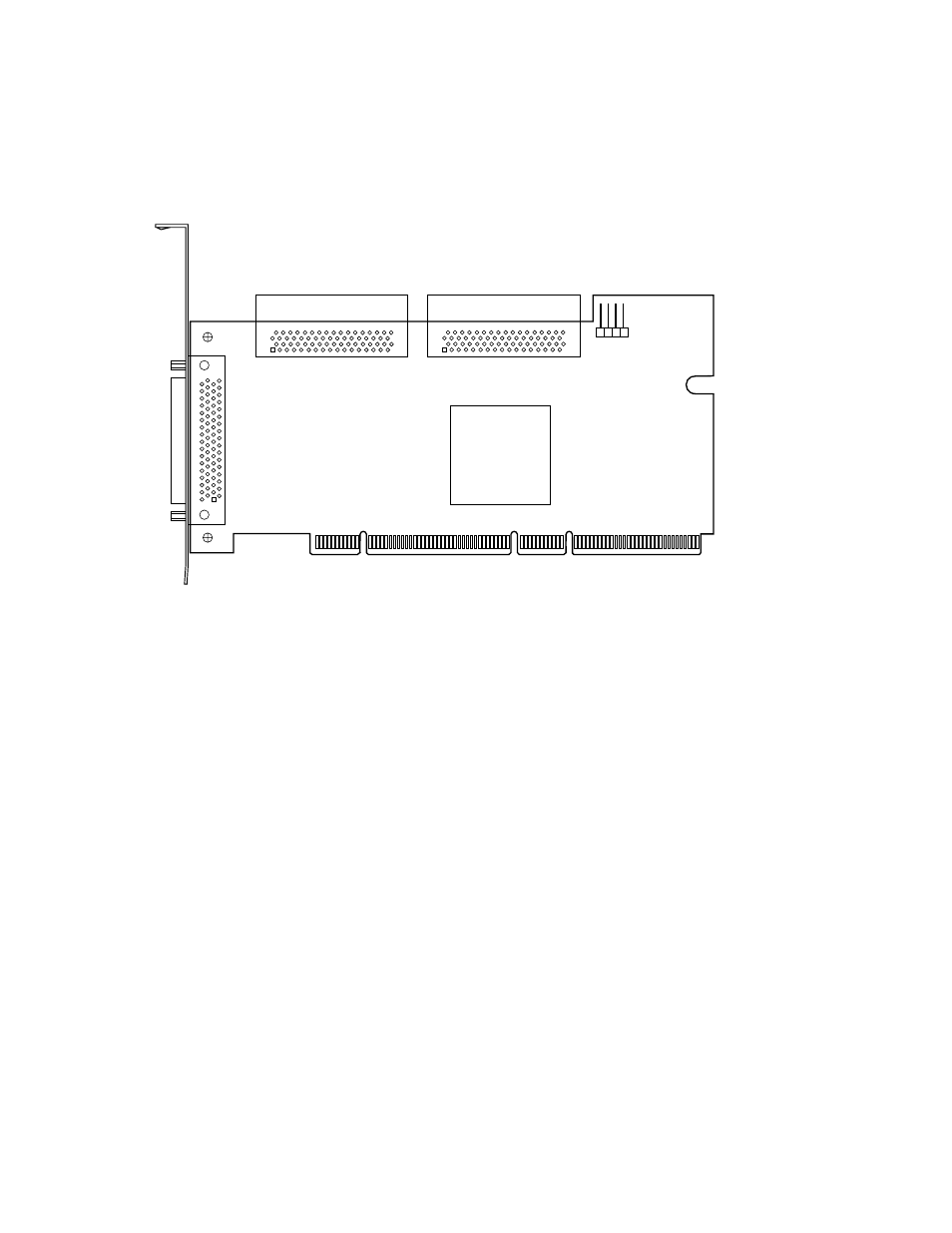 Figure3.3 lsi21320 or lsi21320-r drawing, 3 lsi22320 dual channel host adapters, Lsi22320 dual channel host adapters | Lsi21320 or lsi21320-r drawing | LSI Ultra320 User Manual | Page 35 / 46