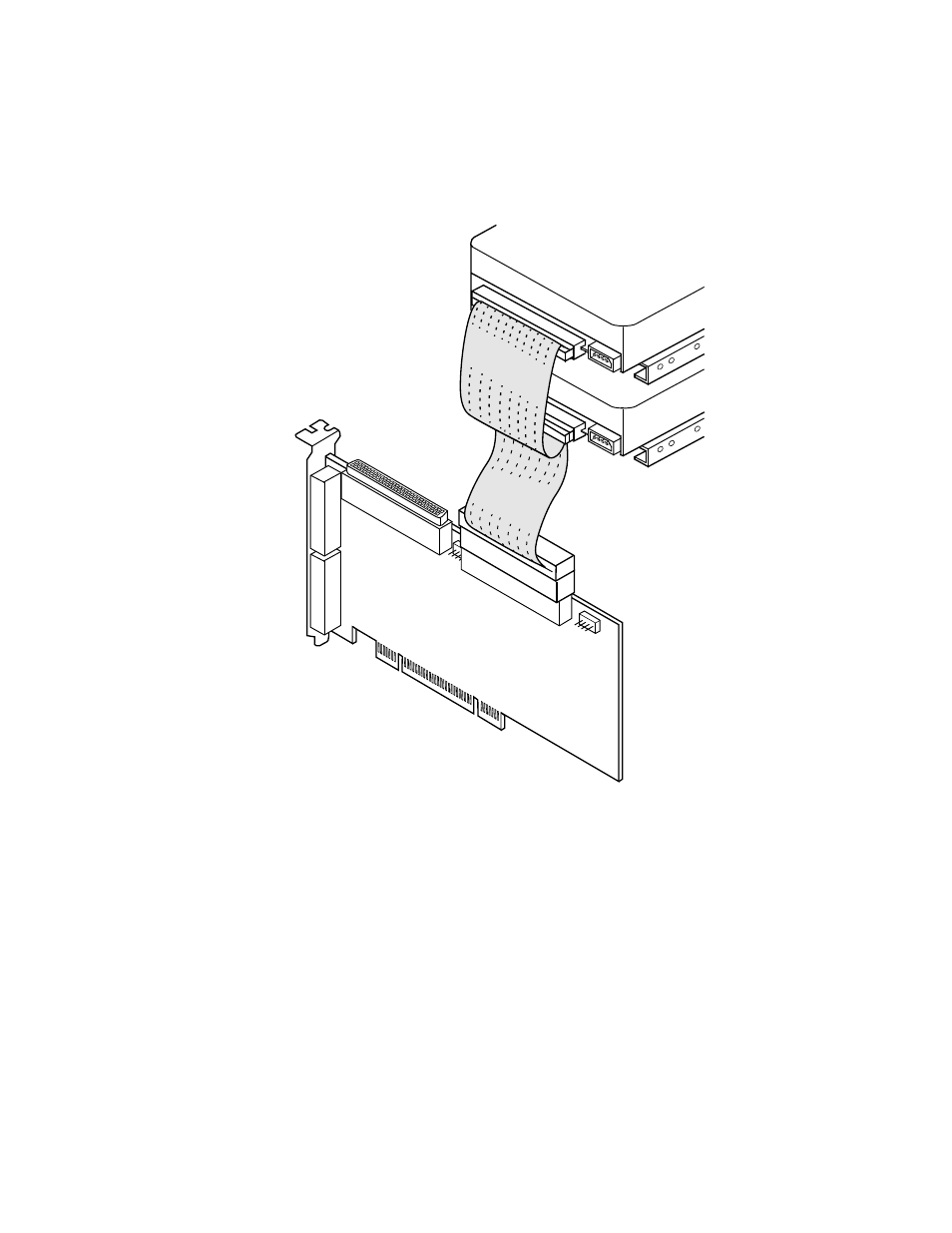 Multiple internal scsi devices chained together | LSI U40HVD User Manual | Page 28 / 78