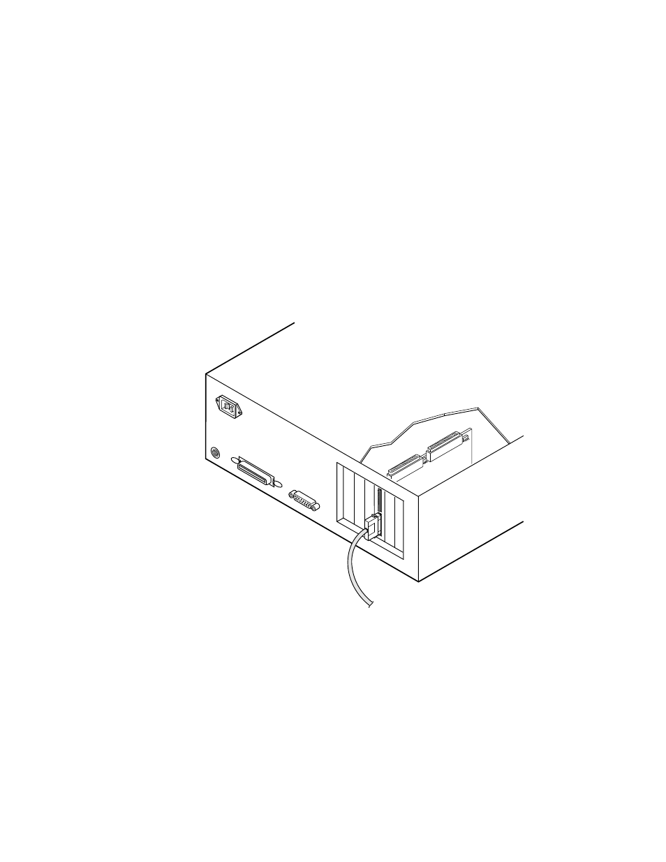 2 making external scsi bus connections, Figure2.9 external cable to host adapter, External cable to host adapter | LSI U40HVD User Manual | Page 30 / 78