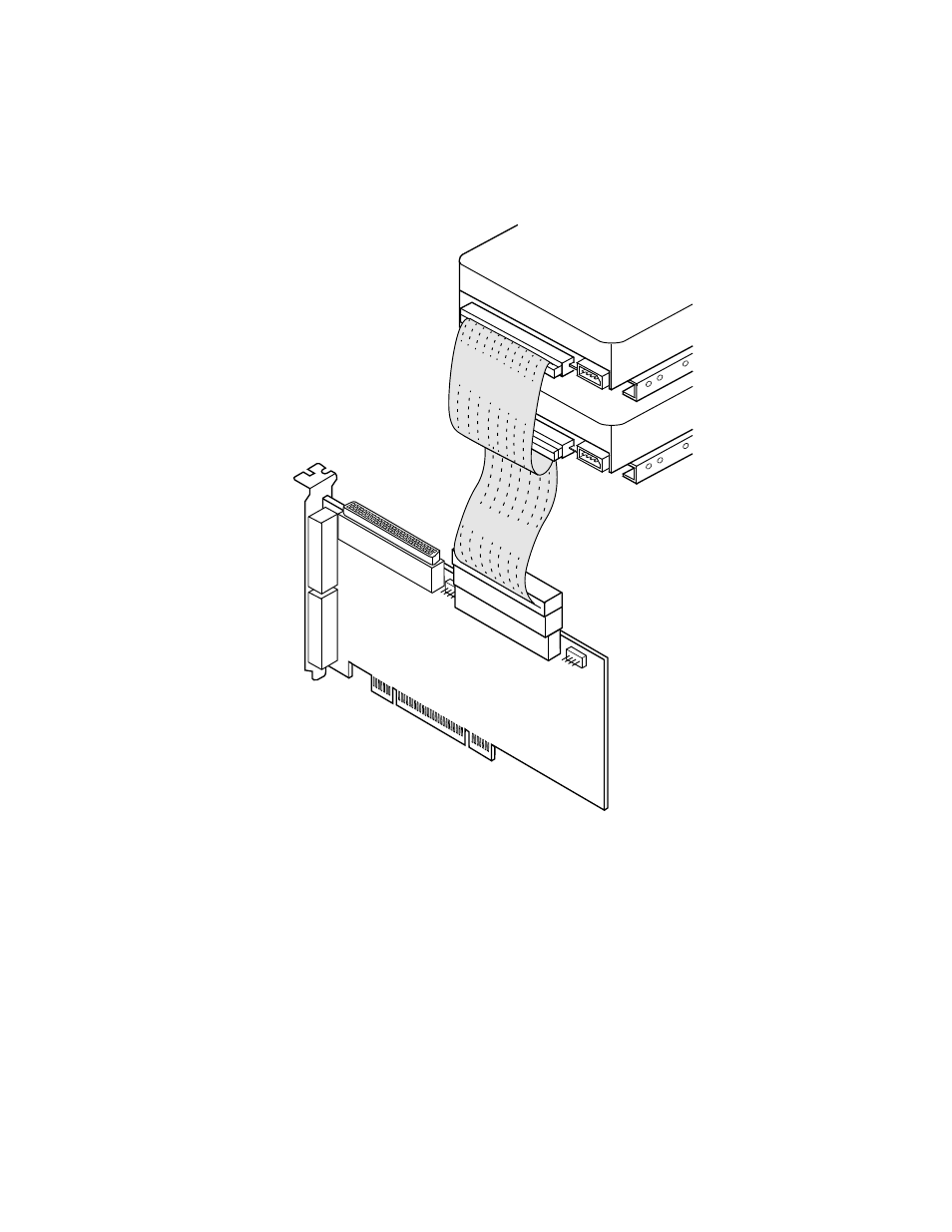 Figure2.12 internal scsi device termination, 2 external scsi connections, Internal scsi device termination | LSI U40HVD User Manual | Page 34 / 78