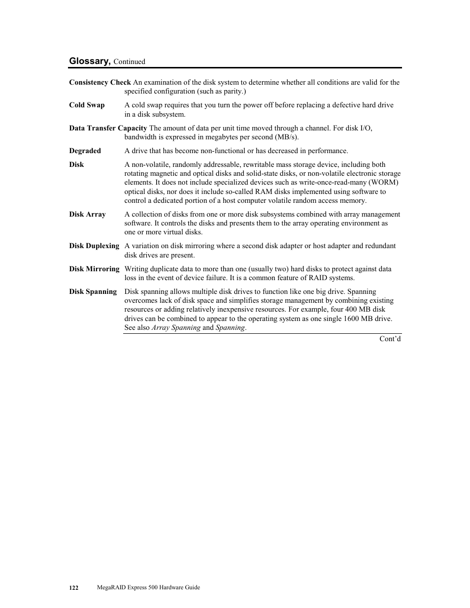 LSI MegaRAID Express 500 User Manual | Page 136 / 148