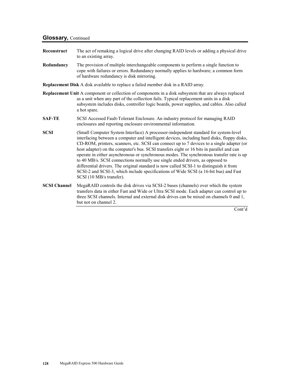 LSI MegaRAID Express 500 User Manual | Page 142 / 148