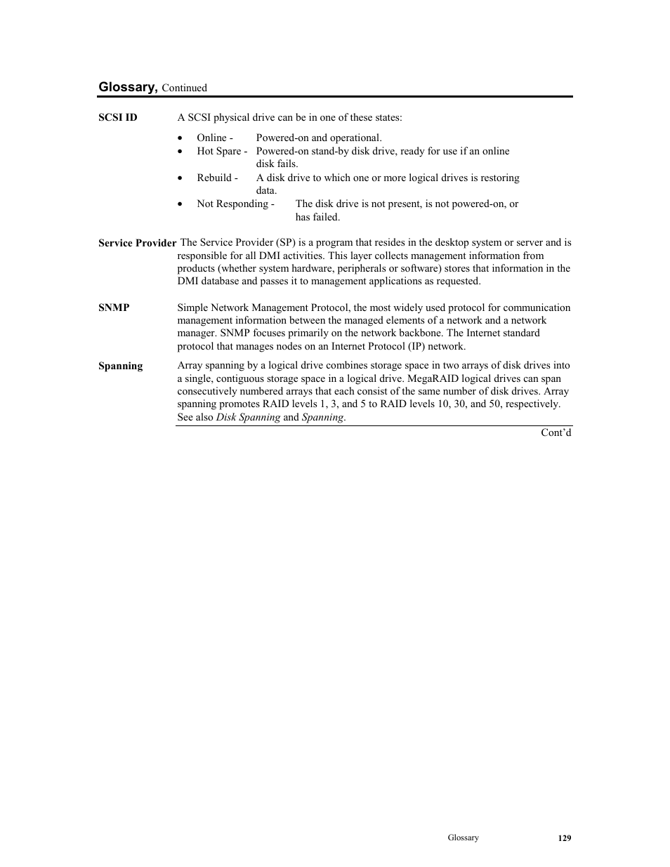 LSI MegaRAID Express 500 User Manual | Page 143 / 148