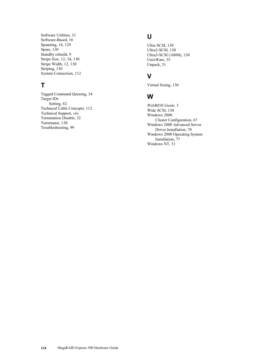 LSI MegaRAID Express 500 User Manual | Page 148 / 148