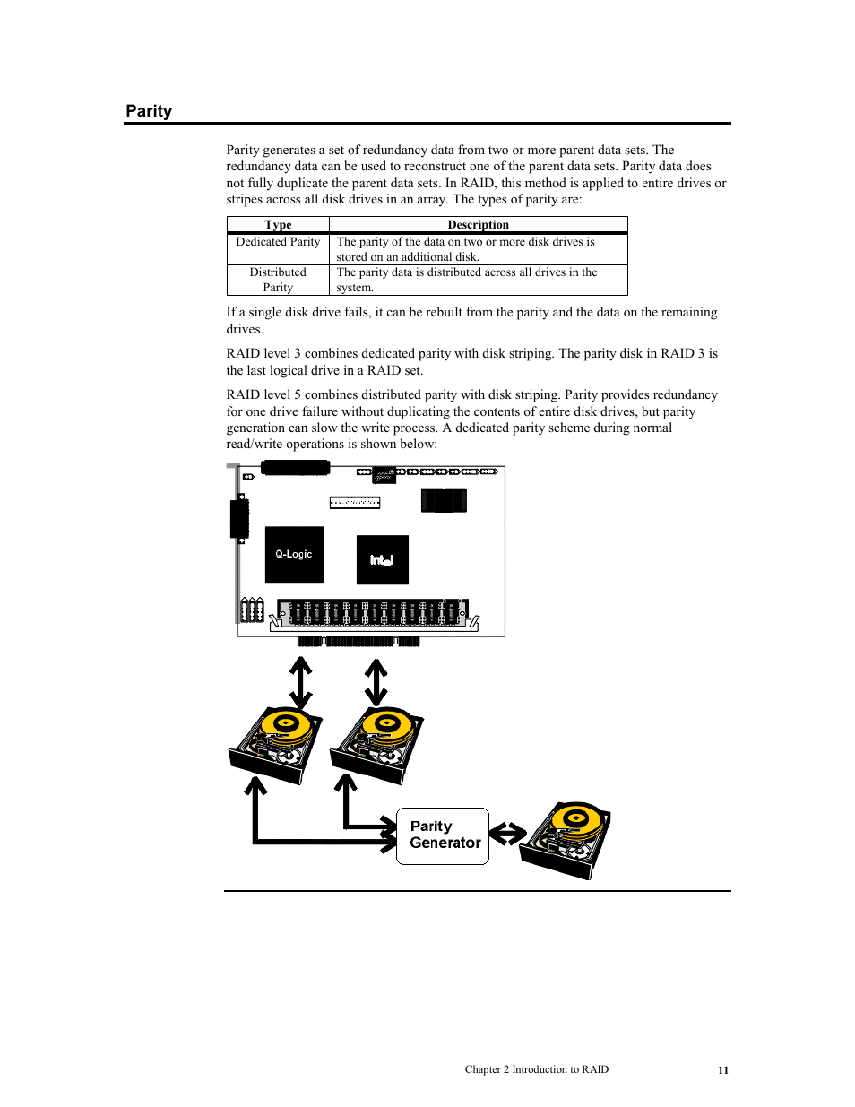 Parity | LSI MegaRAID Express 500 User Manual | Page 25 / 148