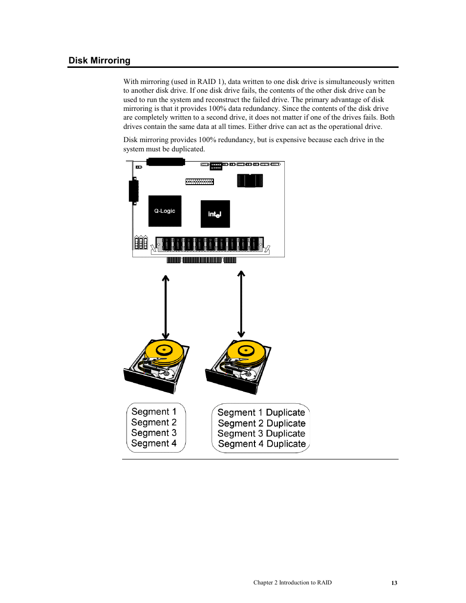 Disk mirroring | LSI MegaRAID Express 500 User Manual | Page 27 / 148