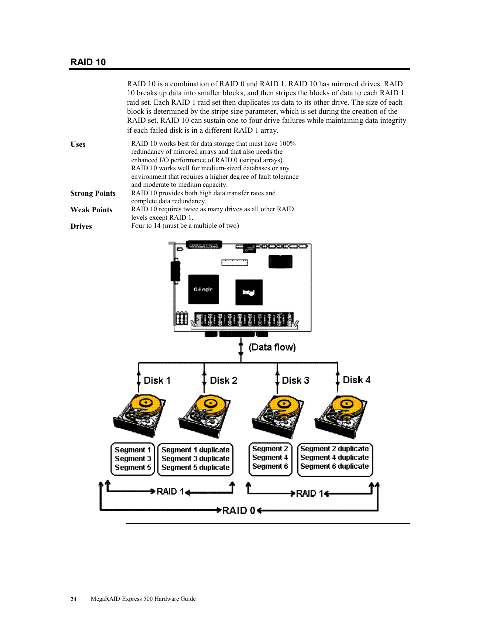 Raid 10 | LSI MegaRAID Express 500 User Manual | Page 38 / 148