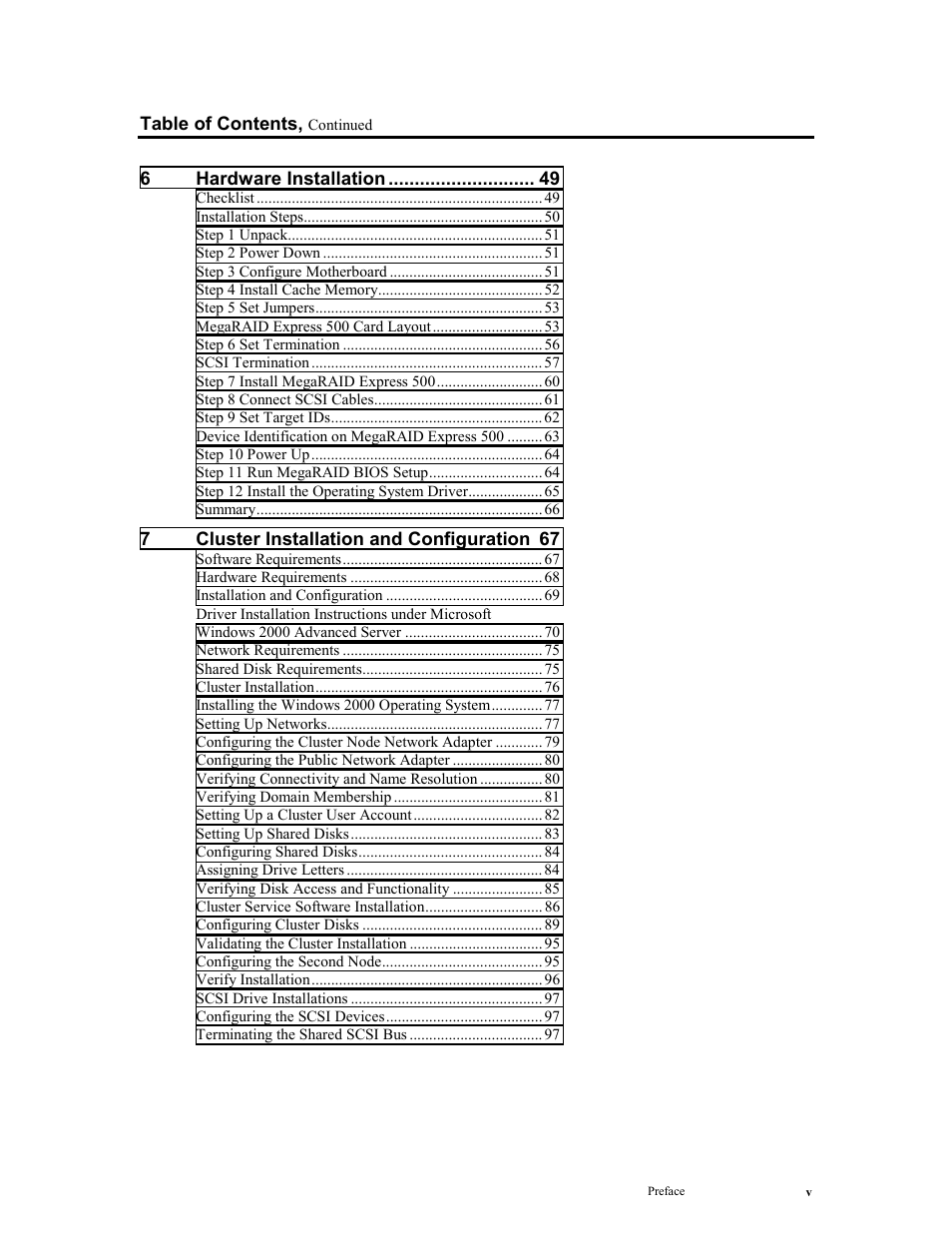 LSI MegaRAID Express 500 User Manual | Page 5 / 148