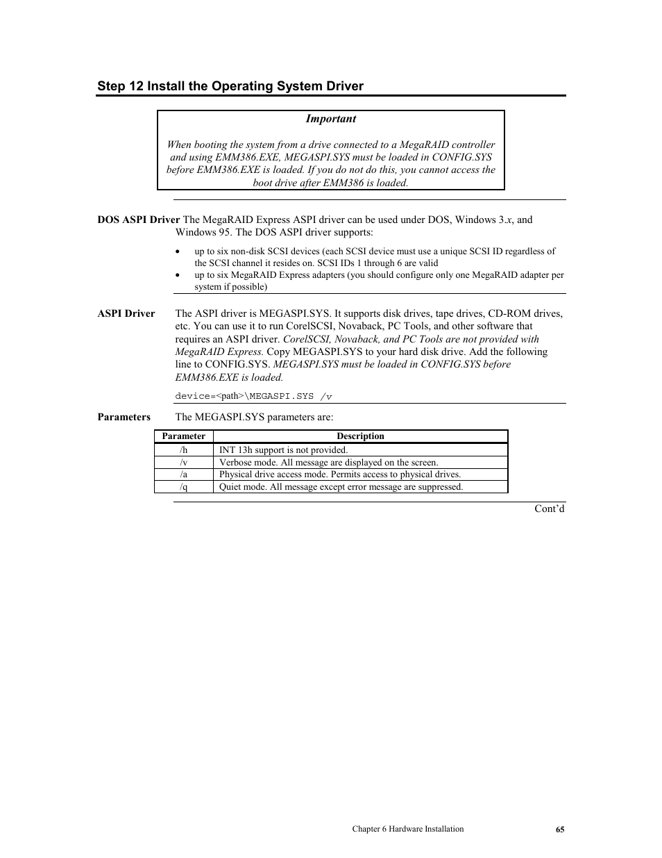 Step 12 install the operating system driver | LSI MegaRAID Express 500 User Manual | Page 79 / 148