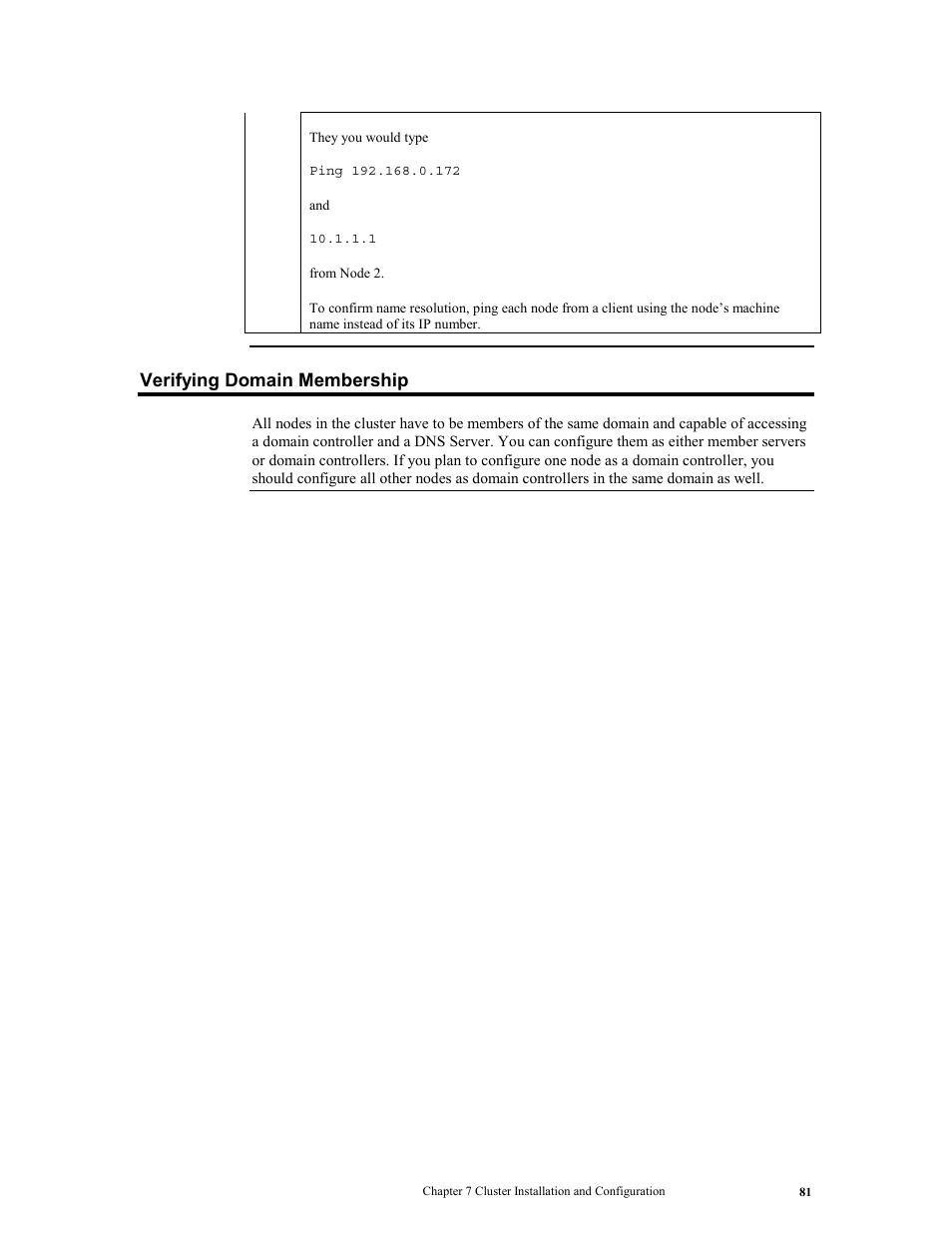 Verifying domain membership | LSI MegaRAID Express 500 User Manual | Page 95 / 148