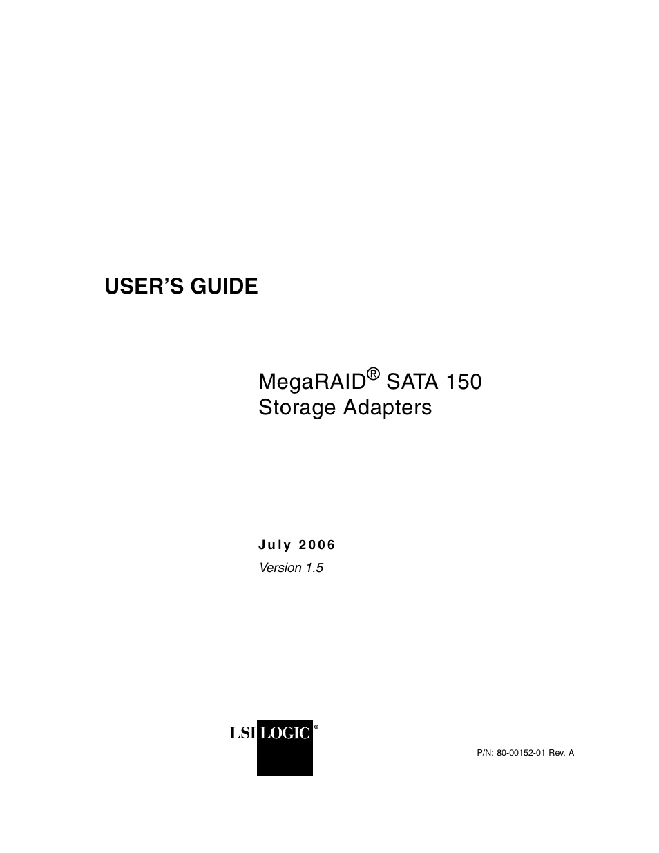 LSI SATA 150 User Manual | 48 pages