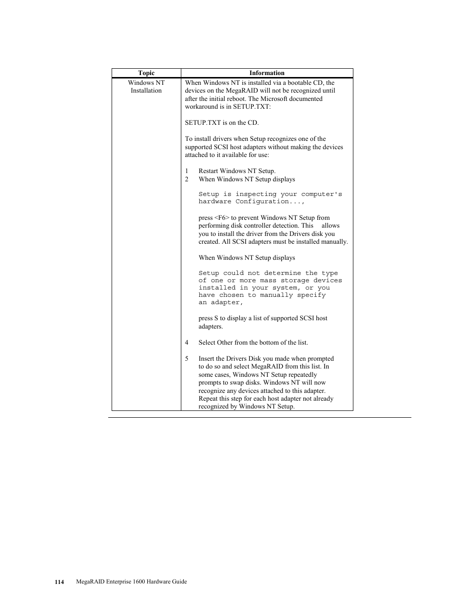 LSI MegaRAID Enterprise 1600 User Manual | Page 128 / 154