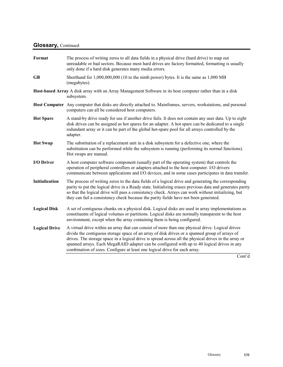 LSI MegaRAID Enterprise 1600 User Manual | Page 145 / 154