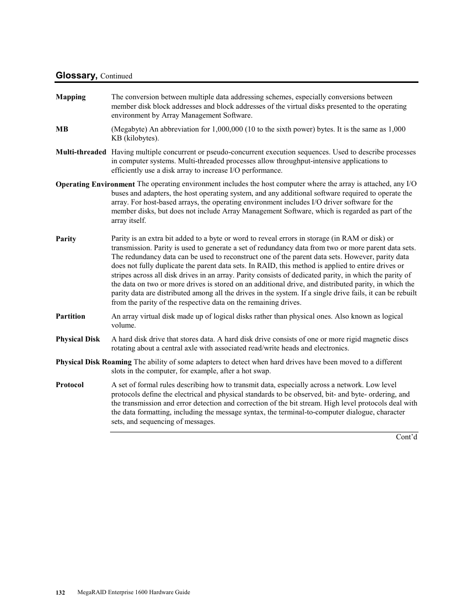 LSI MegaRAID Enterprise 1600 User Manual | Page 146 / 154