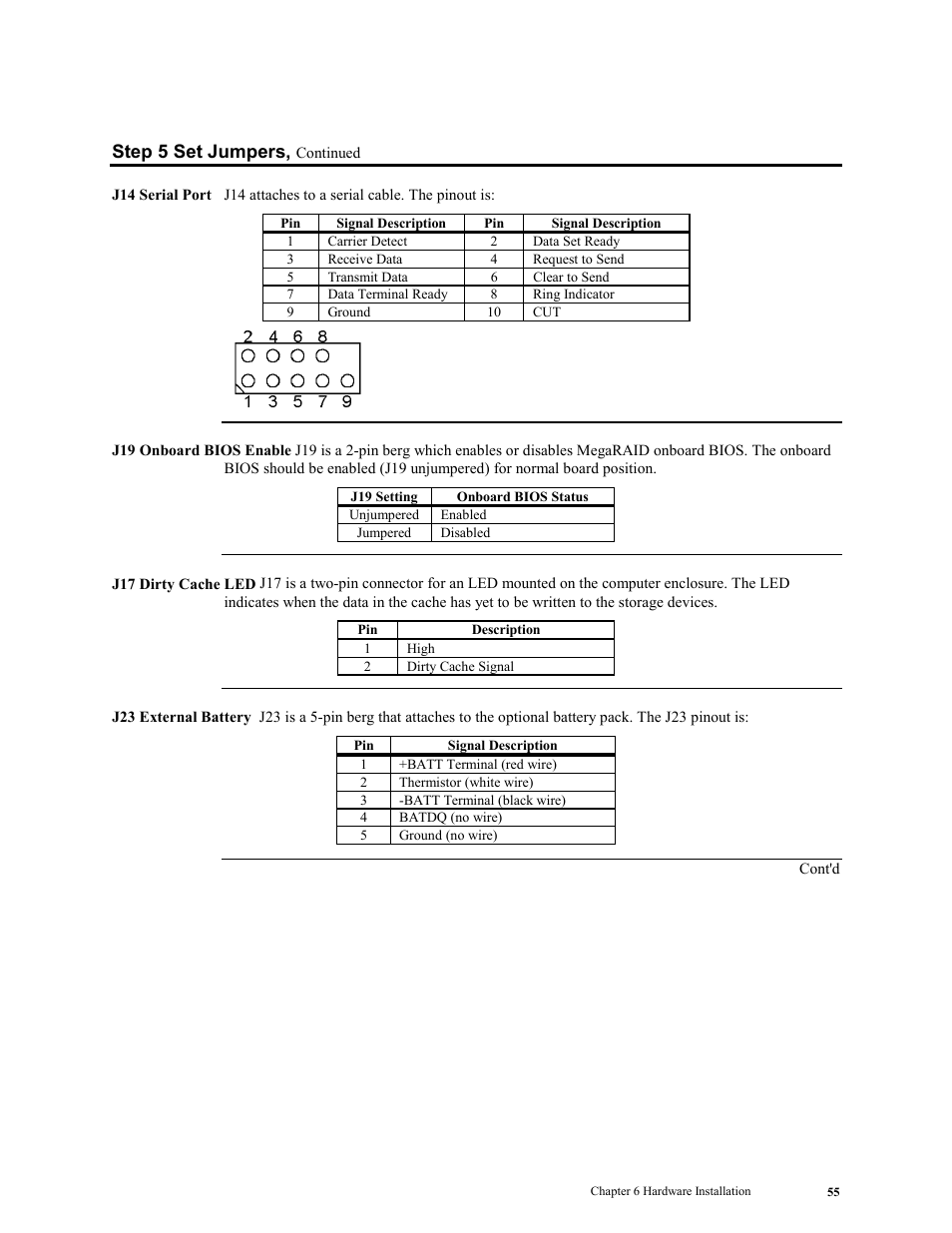 Step 5 set jumpers | LSI MegaRAID Enterprise 1600 User Manual | Page 69 / 154