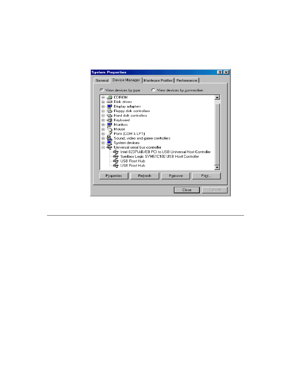 Click on close, 4 connect the usb devices | LSI PCI to USB Host Adapter 60800 User Manual | Page 7 / 10