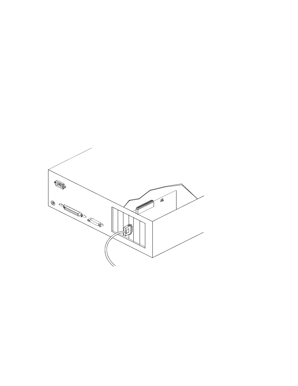 5 making external scsi bus connections, Figure2.9 external cable to host adapter, Making external scsi bus connections | External cable to host adapter | LSI SYM8953U User Manual | Page 31 / 90