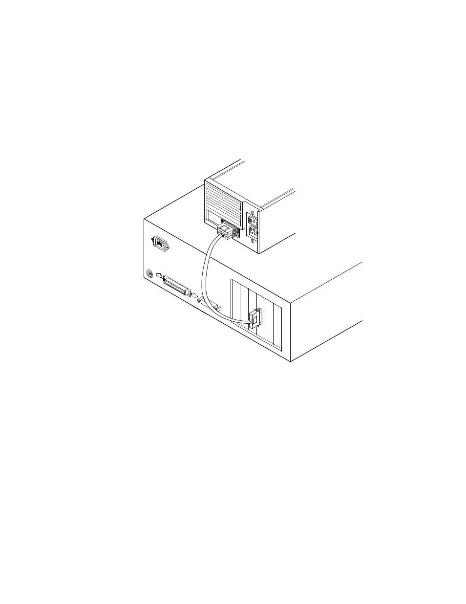 Figure2.10 external scsi device cable, External scsi device cable | LSI SYM8953U User Manual | Page 32 / 90