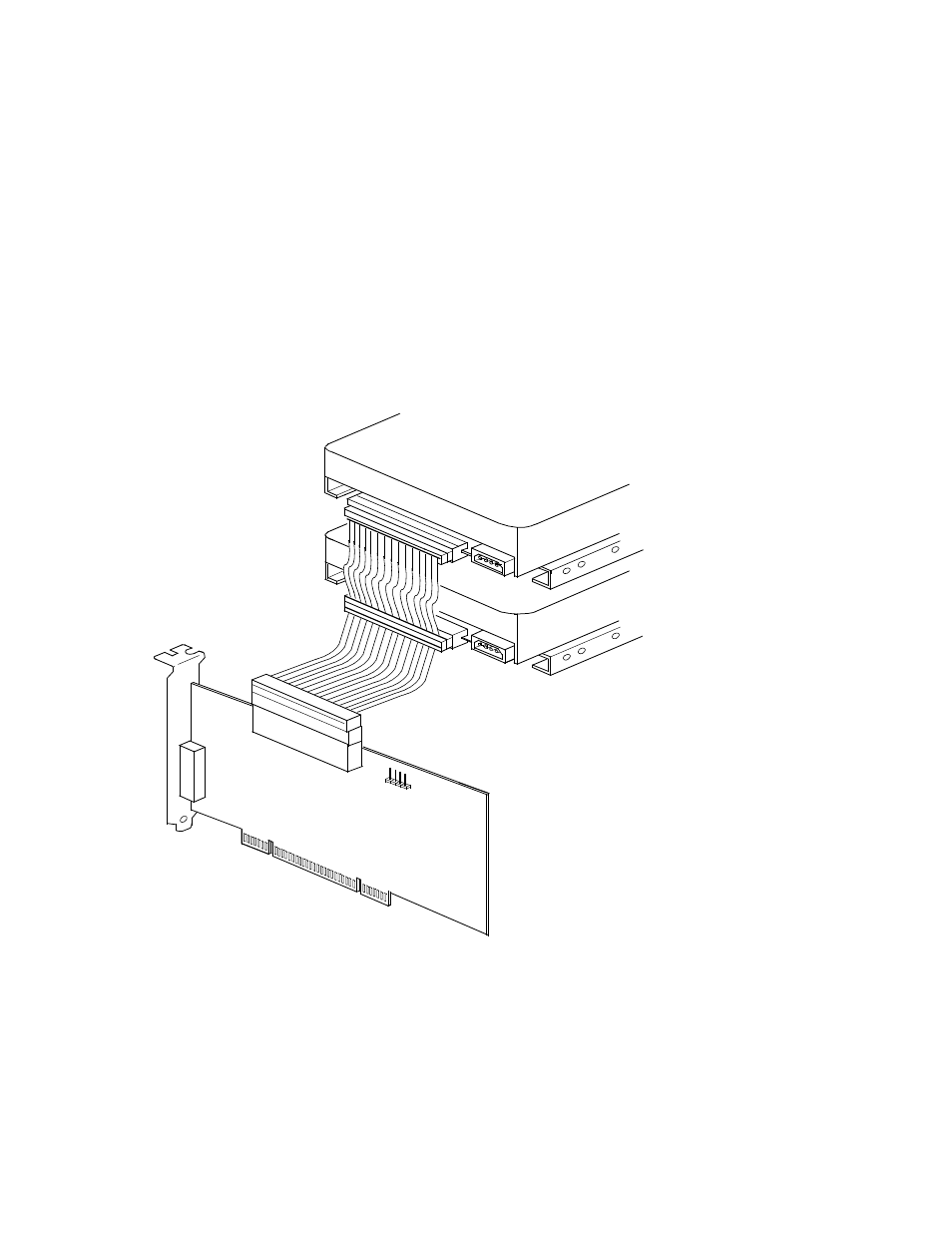 Figure2.12 internal scsi device termination, Internal scsi device termination, Section 2.2.6.1, “internal bus connections | LSI SYM8953U User Manual | Page 35 / 90