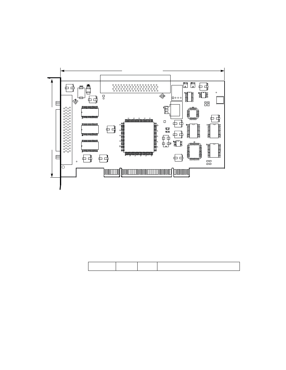 Figurea.1 sym8953u mechanical drawing, A.1.2 electrical characteristics, Tablea.1 maximum power requirements | A.1.2, Electrical characteristics, Sym8953u mechanical drawing, Maximum power requirements, Figure a.1, Table a.1 maximum power requirements | LSI SYM8953U User Manual | Page 64 / 90