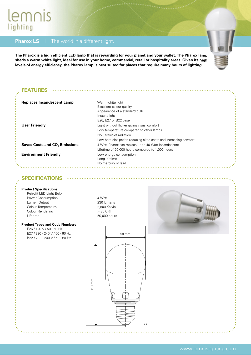 Luxeon B22 User Manual | 2 pages