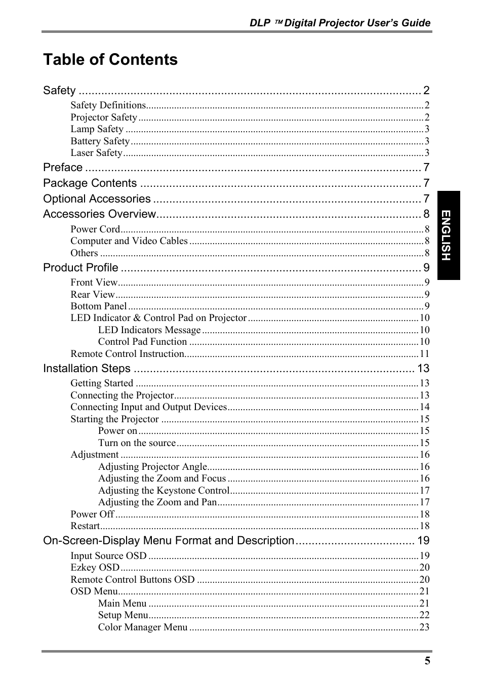 Luxeon D315M User Manual | Page 5 / 39