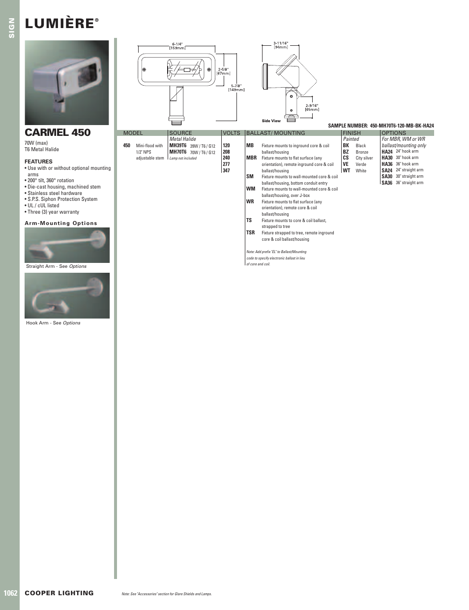 Lumiere 450 User Manual | 1 page