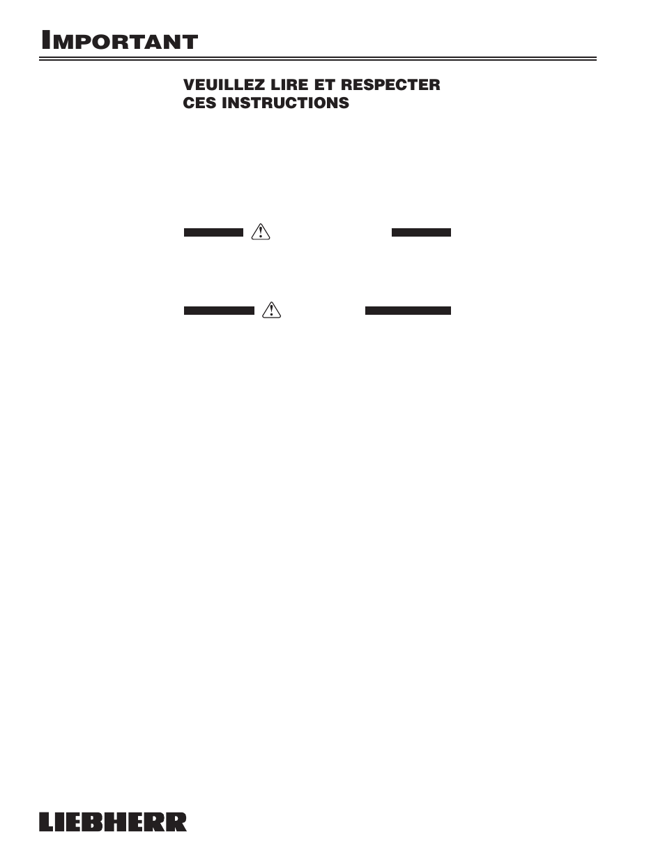 Mportant | Liebherr 7080 359-02 User Manual | Page 30 / 84