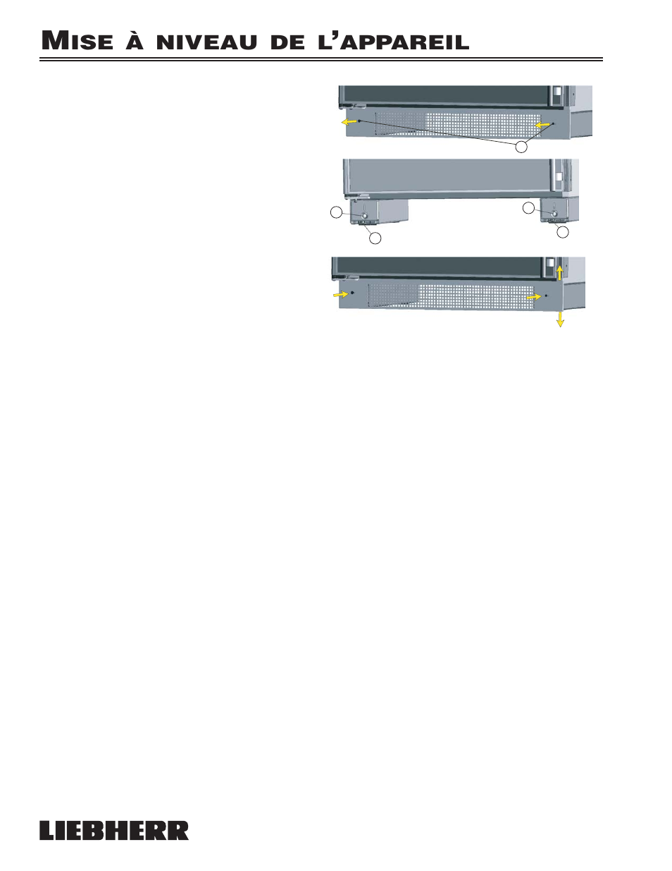 Ise à niveau de l, Appareil | Liebherr 7080 359-02 User Manual | Page 44 / 84