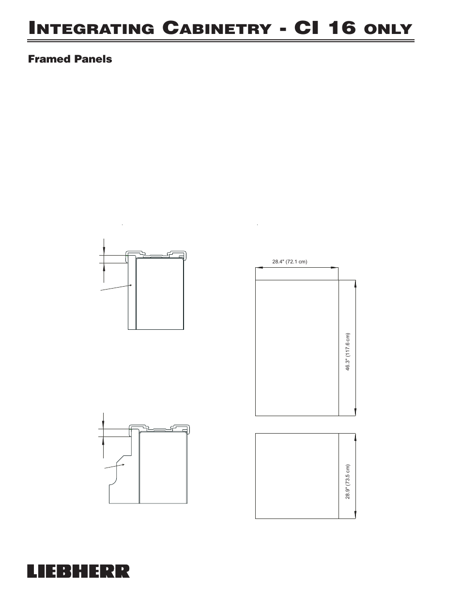 Ci 16, Ntegrating, Abinetry | Only | Liebherr 7080 359-02 User Manual | Page 8 / 84