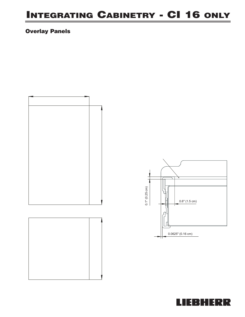 Ci 16, Ntegrating, Abinetry | Only | Liebherr 7080 359-02 User Manual | Page 9 / 84